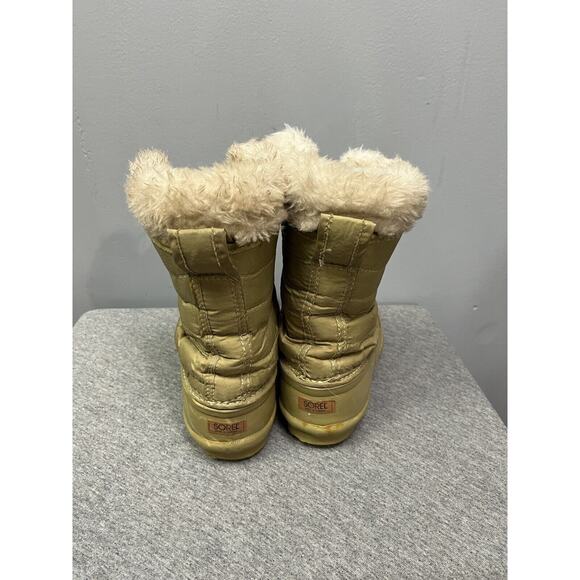 Sorel Geneva Winter Boots Womens 7 Removable Wool Green Canada - Picture 2 of 10